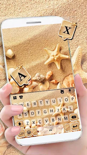 Beach Shells Holiday Keyboard