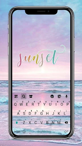 Ocean Sunset Holiday Keyboard