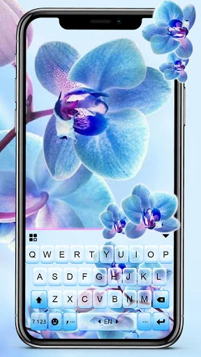 Beautiful Orchids Keyboard Bac