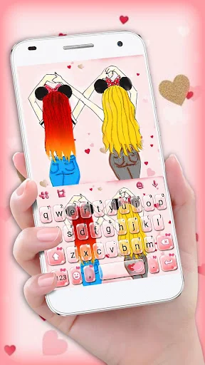 Best Friend Bow Girls Keyboard
