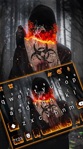 Bio Hazard Fire Keyboard Theme