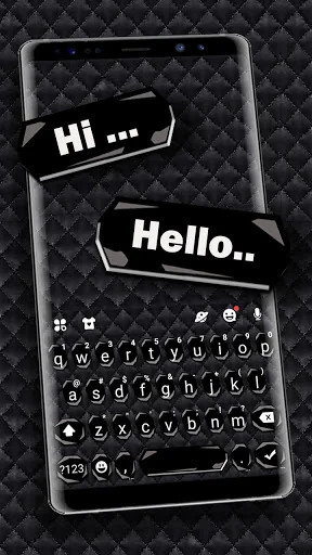 Black Business SMS Keyboard Ba