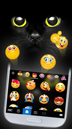 Black Cat Keyboard Theme screenshot 3