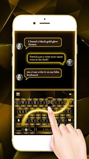 Black Gold Glow Theme