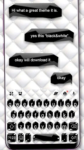 Black White Business Keyboard 