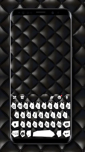 Black White Message Keyboard T