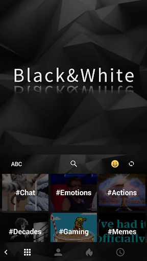 BlackWhite Theme screenshot 3
