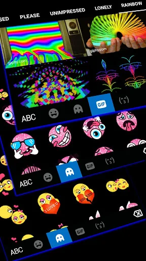 Blue Black Keyboard Theme screenshot 4