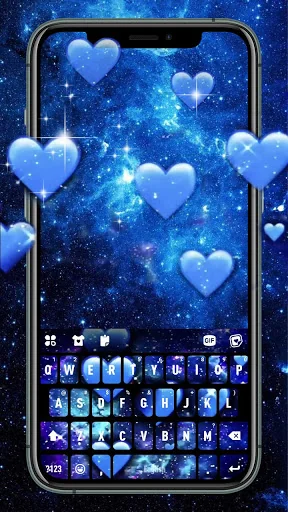 Blue Hearts Live Keyboard Back