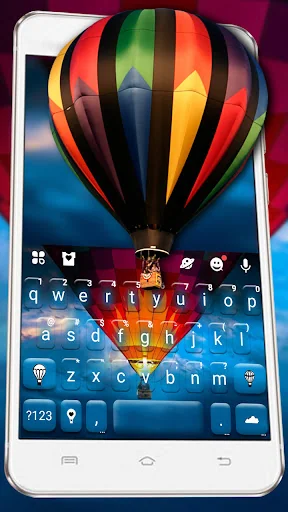 Blue Sky Hot Balloon Keyboard 