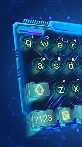 Blue Tech 3D Theme screenshot 1