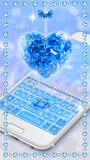 Blue Diamond Keyboard Theme