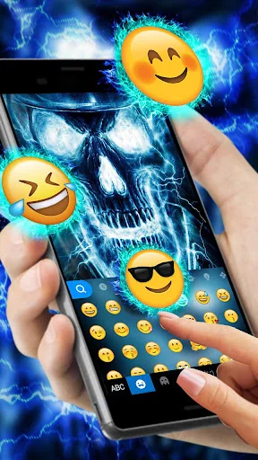 Blueskull Keyboard Theme screenshot 3