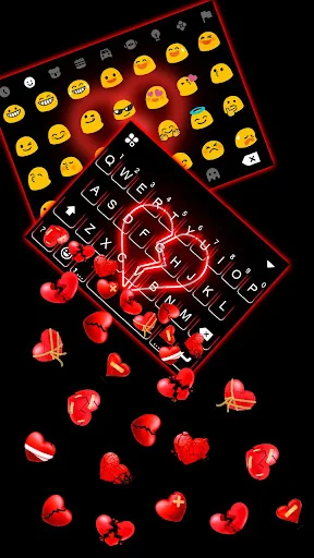 Broken Hearts Gravity Keyboard screenshot 3