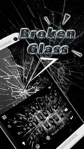 Brokenglass Keyboard Theme screenshot 1