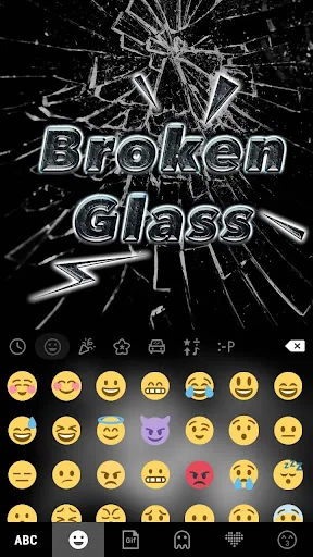Brokenglass Keyboard Theme screenshot 3