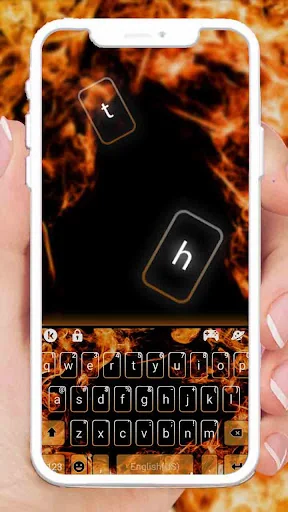 Burn Fire Keyboard Theme