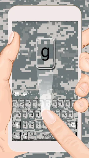 Camouflage Digital Keyboard Th