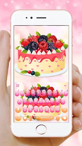 Cartoon Blackberry Cake Keyboa