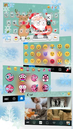Cartoon Christmas Keyboard The