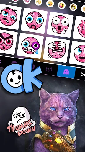 Cat Cool Keyboard Background screenshot 3