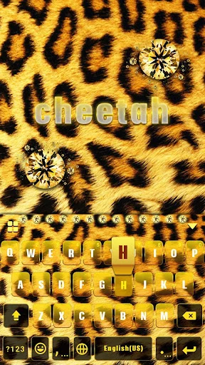 Cheetah Kika Keyboard Theme screenshot 1