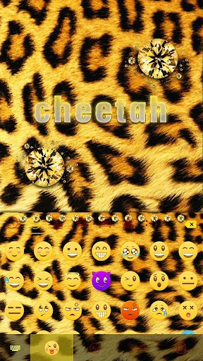 Cheetah Kika Keyboard Theme screenshot 2