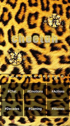 Cheetah Kika Keyboard Theme screenshot 3
