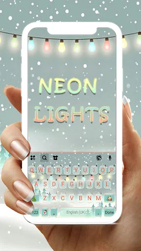Christmas Lights Keyboard Back