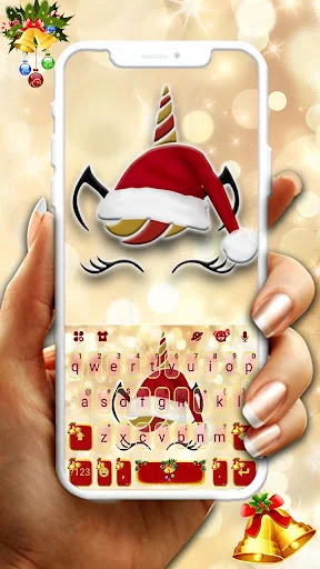 Christmas Unicorn Keyboard The