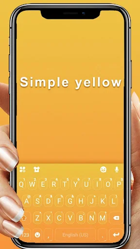 Classic Yellow Keyboard Theme