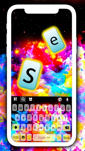 Color Splash Keyboard Backgrou screenshot 1