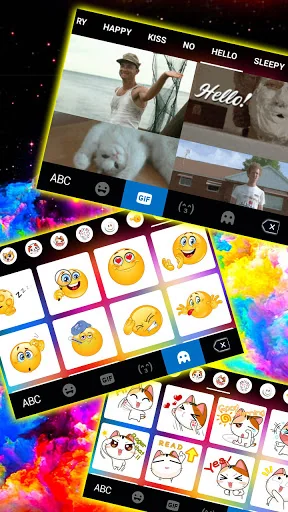 Color Splash Keyboard Backgrou screenshot 4
