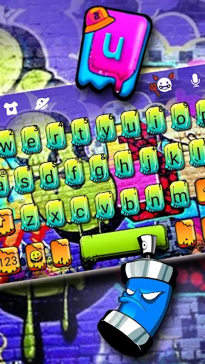 Colorful Graffiti Party Keyboa