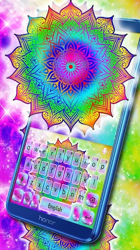 Colourful Mandala Keyboard The
