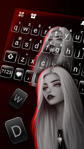 Cool Girl Style Keyboard Theme screenshot 2