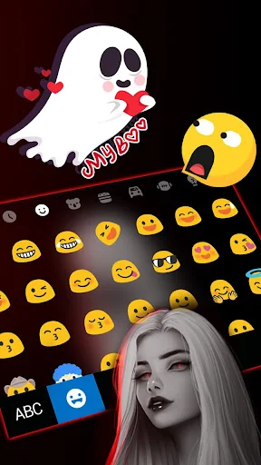 Cool Girl Style Keyboard Theme screenshot 3