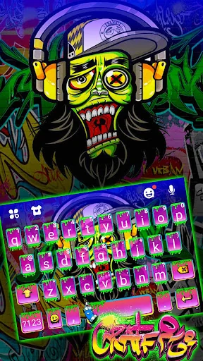Cool Graffiti Wall Keyboard Th