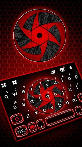 Cool Red Sharingan Keyboard Th screenshot 1