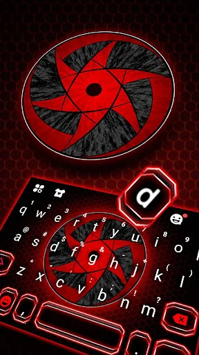 Cool Red Sharingan Keyboard Th screenshot 2
