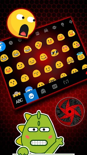Cool Red Sharingan Keyboard Th screenshot 3
