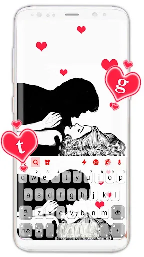 Couple In Love 2 Keyboard Back