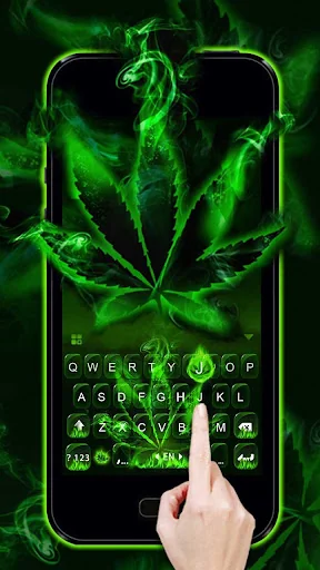 Rasta Weed Keyboard Theme screenshot 1