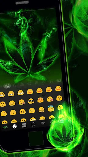 Rasta Weed Keyboard Theme screenshot 3