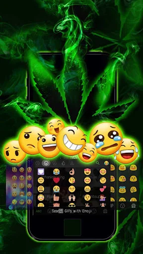 Rasta Weed Keyboard Theme screenshot 4