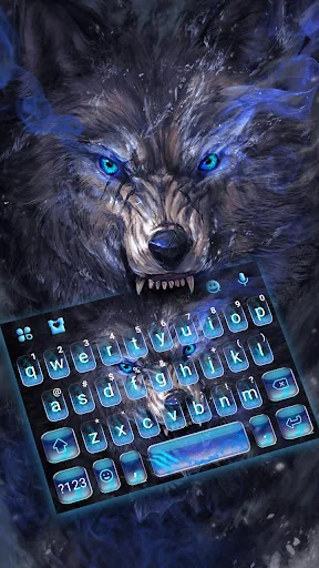 Cruel Night Wolf Keyboard Them