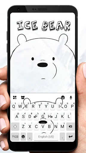 Cute Bear2 Keyboard Theme screenshot 1