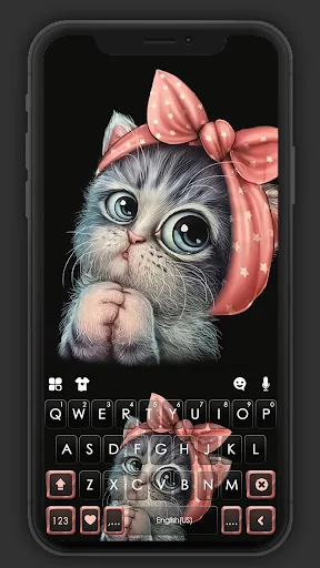 Cute Bow Cat Theme
