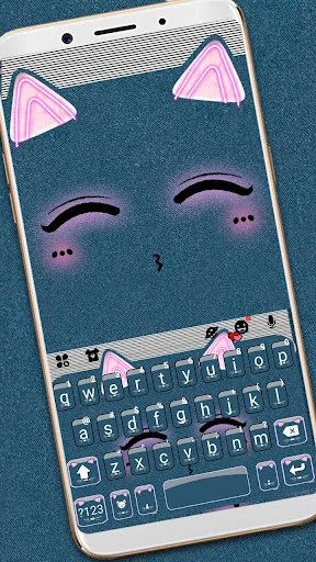 Cute Cat Smile Keyboard Theme