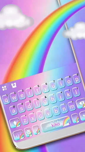 Cute Colourful Rainbow Keyboar